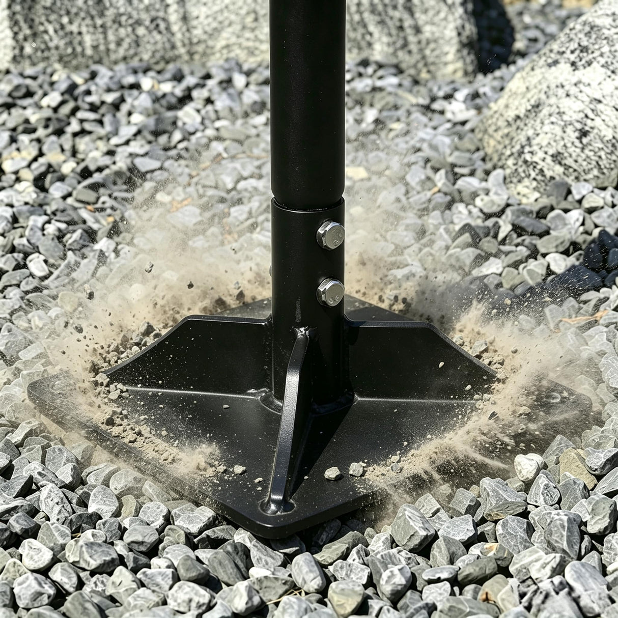 YEELOR 8-inch x 8-inch Steel Tamper Tool, Heavy Duty Hand Tamper