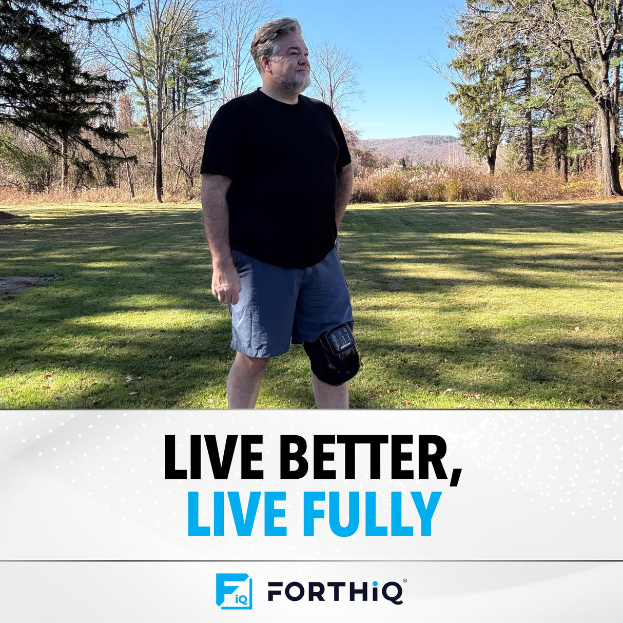 FORTHiQ Knee Massager Pro+ with Heat, Red Light and Vibration, 6-in-1, Dual-Wavelength - Cordless, Portable, Adjustable Straps, Easy to Use, Saves Your Settings, FSA or HSA Eligible