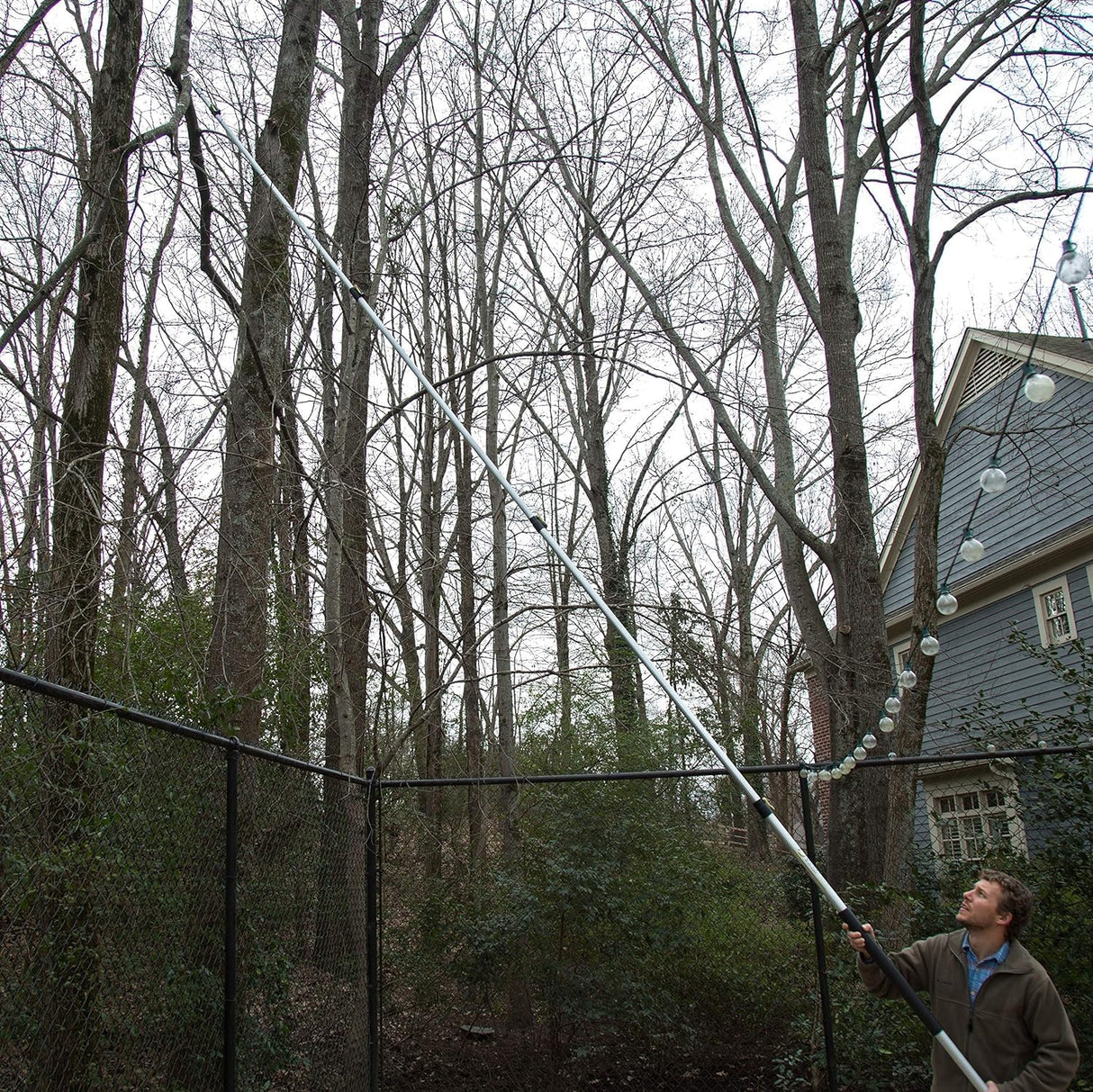 DOCA Boat Hook - 7-30 Ft (36+ Ft Reach) - Christmas Light Pole Hanger Tool - Durable & Lightweight Utility Hook for Docking, Tree Debris Removal