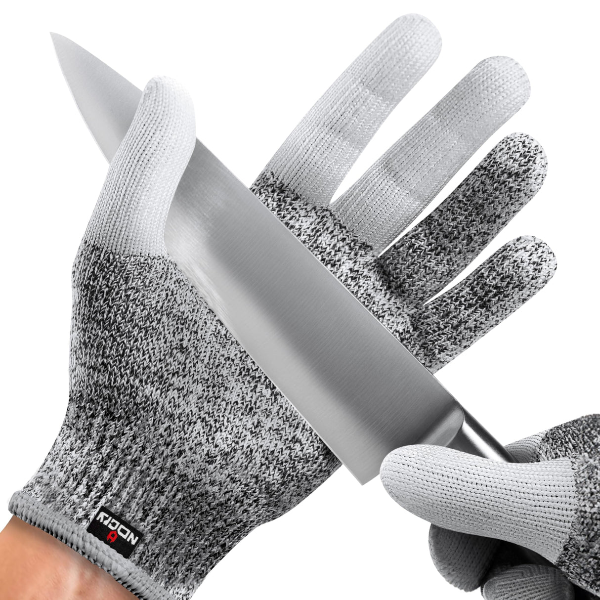 NoCry Cut Resistant Work Gloves for Women and Men, with Reinforced Fingers; Comfortable, 100% Food Grade Kitchen Cooking Hand Protection; Ambidextrous Safety Gear for Cutting; Level 5 Protection
