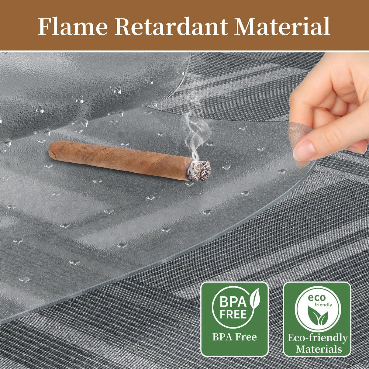 MESHDO Office Chair Mat for Carpet, 36" X 48" X 0.09" Desk Chair Mat for Carpet Floors, Clear and Thick Rolling Computer Chair Mats with Non-Slip Studded for Home and Office Low Pile Carpets