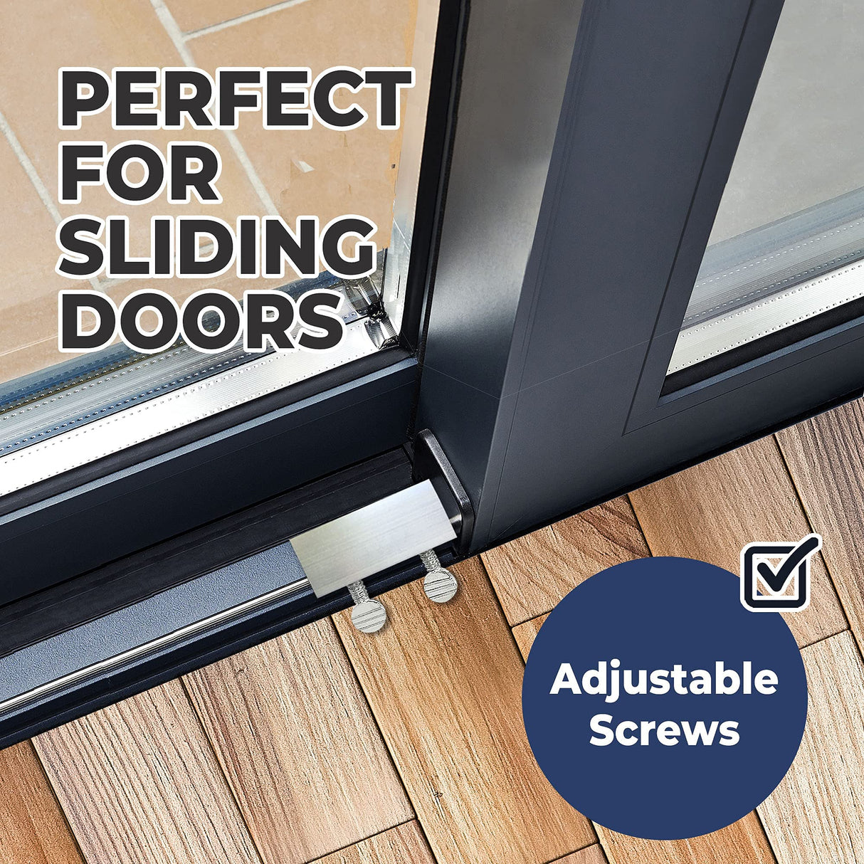Window Locks, 10 Pack for Vertical and Horizontal Windows, Sliding Window Locks, Adjustable Aluminum Stoppers, No-Drill Install, Fits Tracks up to 3/16" Wide