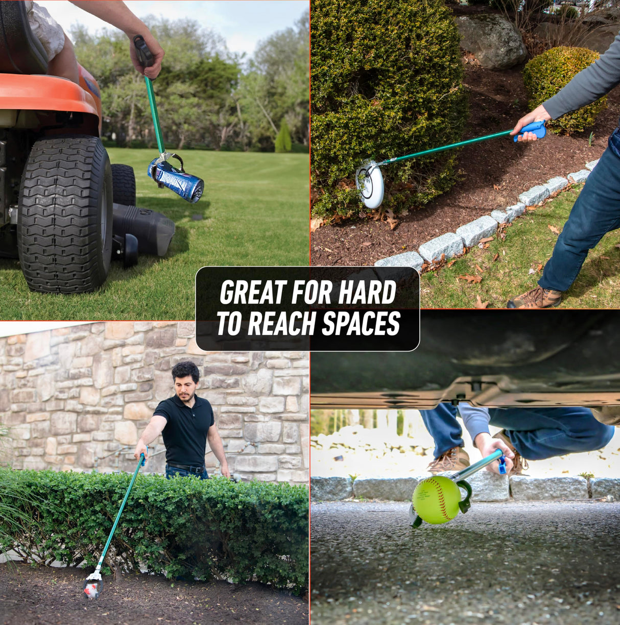 Unger Professional 36” Nifty Nabber, 2 Count – Reacher Grabber Tool & Trash Picker, Built-in Magnet & Ergonomic Grip, Grabber Reacher, Grabber Tool for Seniors, Claw Grabber Pickup Tool