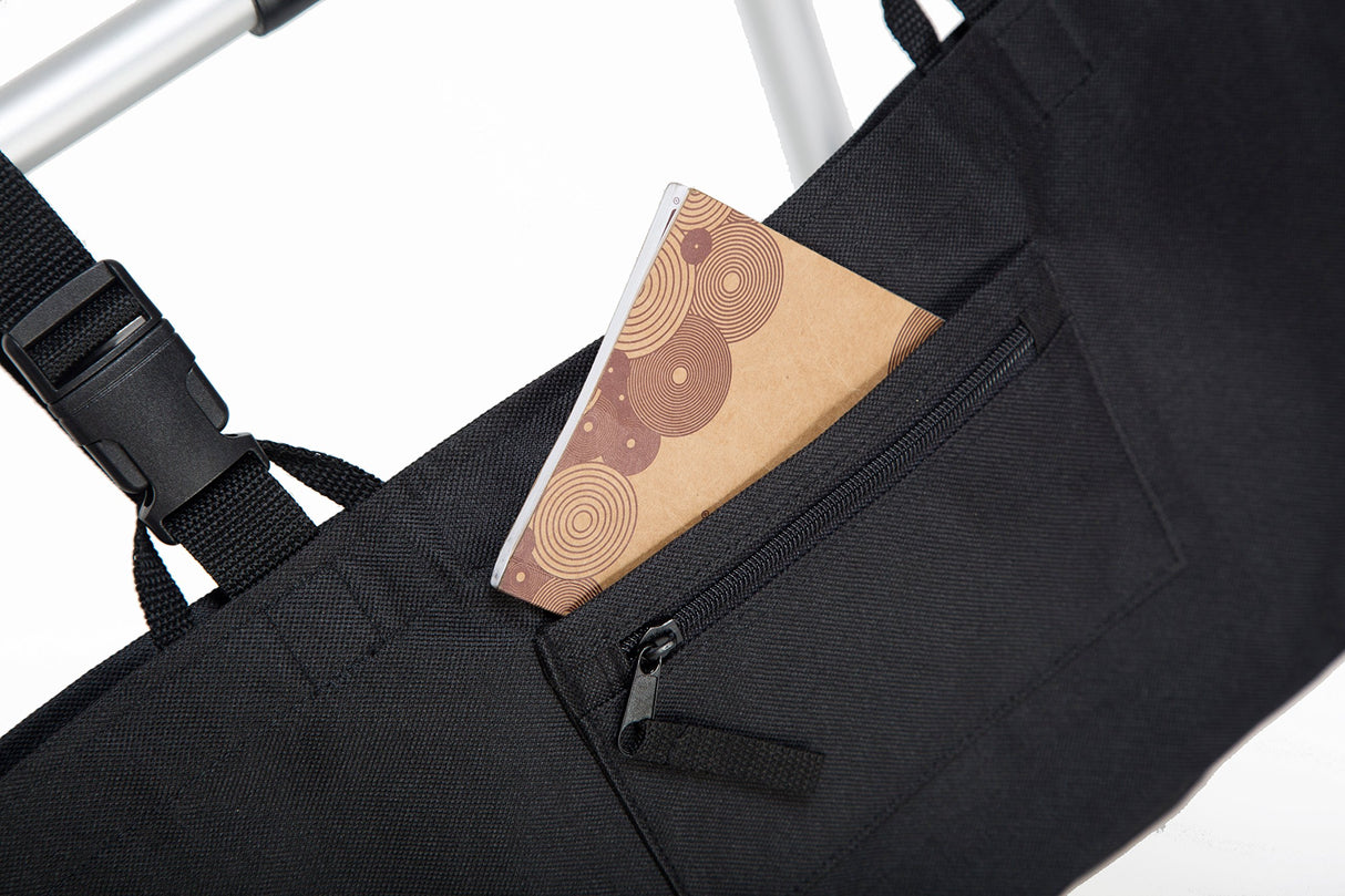 RMS Water Resistant Tote Bag for Walker, Rollator or Scooter (Black)