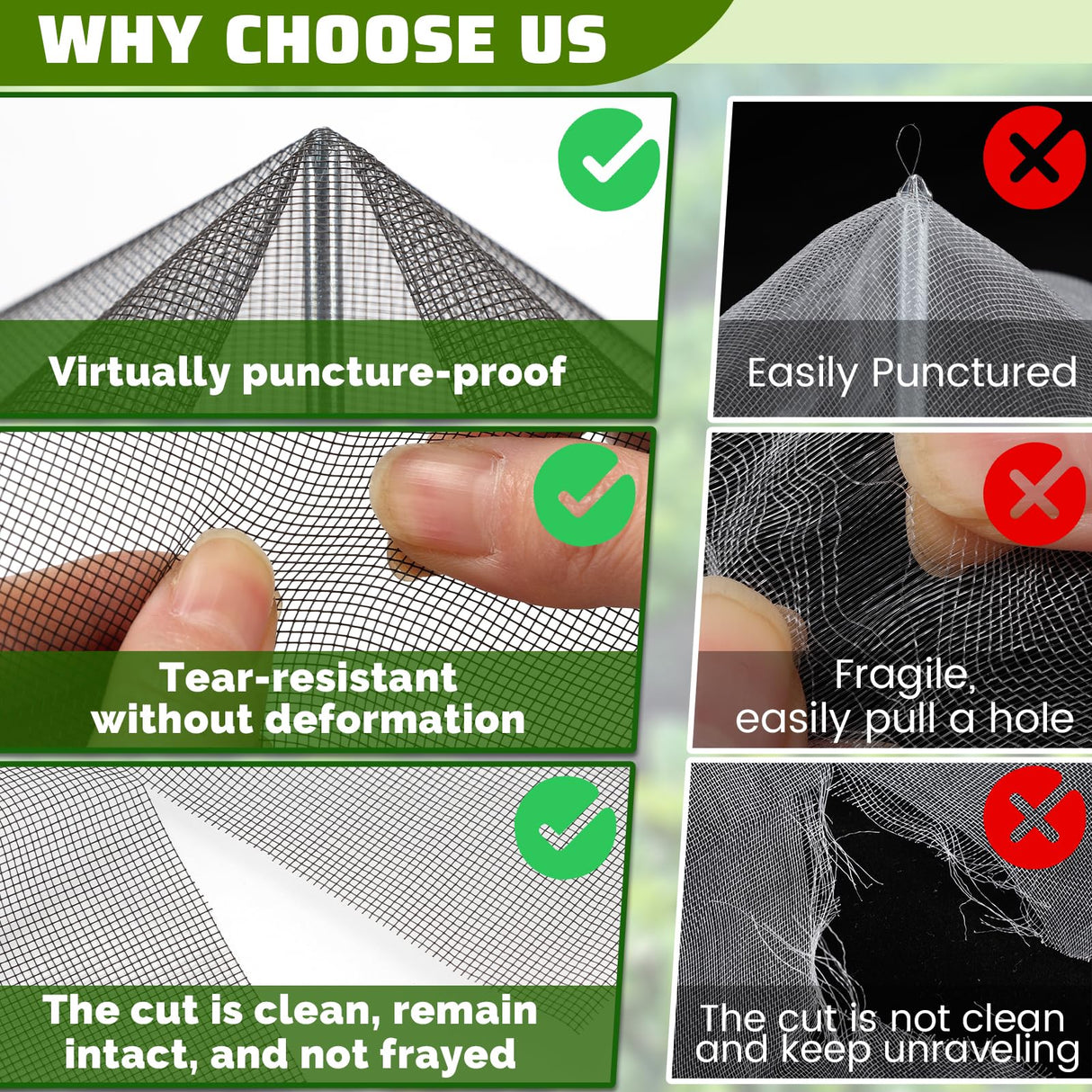 Homiton Stronger Garden Mesh Netting, 10 x 20 FT Ultra Fine Nano PP Plant Covers, Small Animals Bird Net Barrier Screen for Vegetables Plants Fruits Flowers Protection, Shading Rate 33%