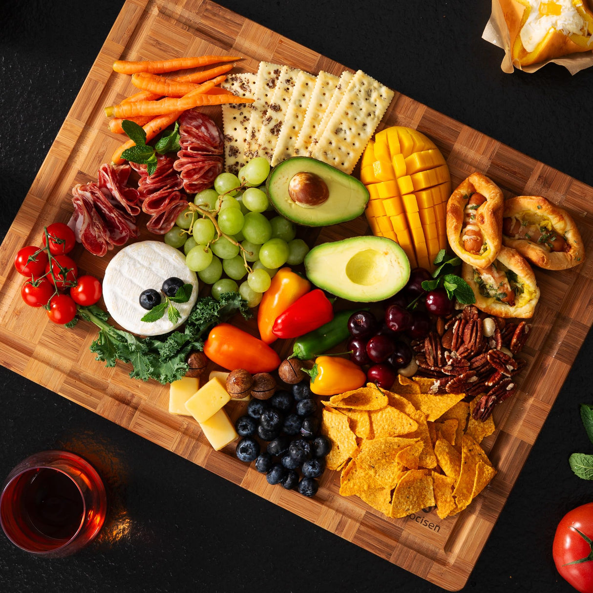 Bamboo Cutting Boards Non Toxic Wood Wooden Cutting Board for Kitchen Non Slip Christmas Xmas Birthday Law Step Stepmom Stepmother Have Everything Good Unique Useful Present