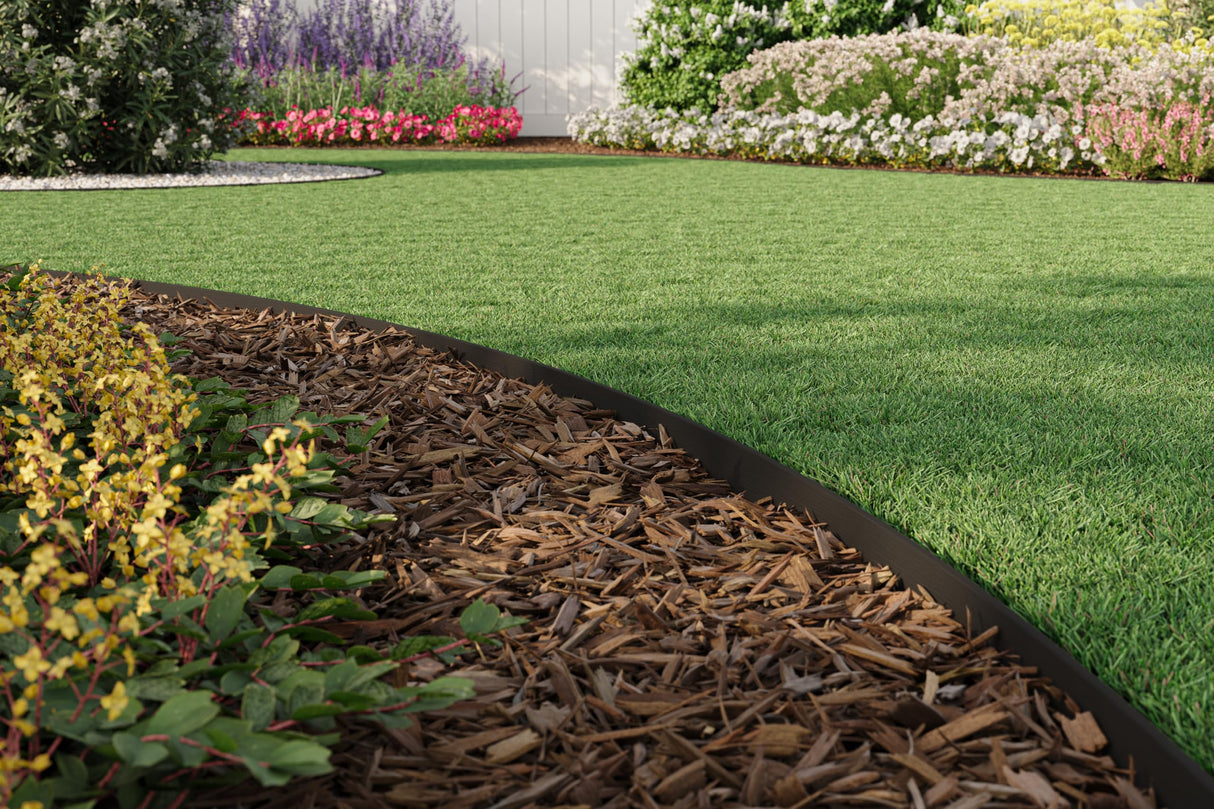 EasyFlex 4-Inch Composite Landscape Edging Kit, 40-Foot, Black