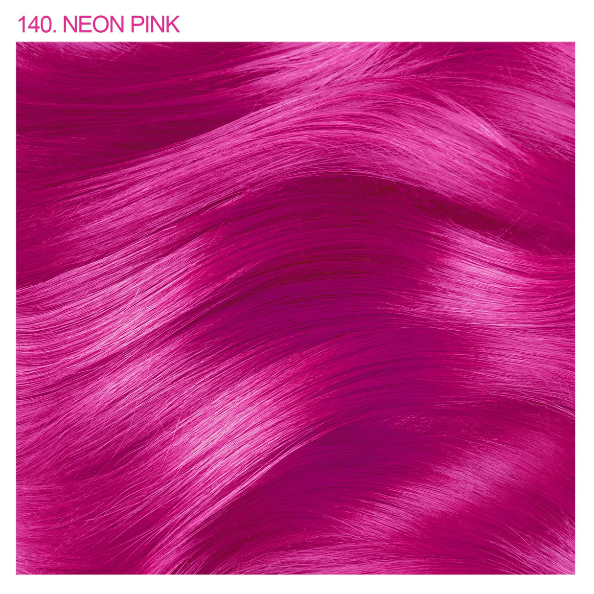 Adore Semi Permanent Hair Color - Vegan and Cruelty-Free Pink Hair Dye - 4 Fl Oz - 140 Neon Pink (Pack of 1)