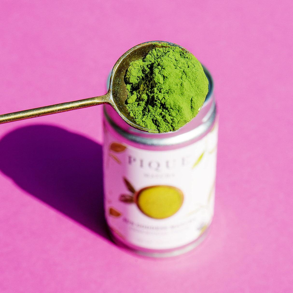 PIQUE Organic Sun Goddess Matcha Tin - Premium First Harvest Ceremonial Grade Matcha Green Tea Powder from Japan (70g/ 2.5oz)
