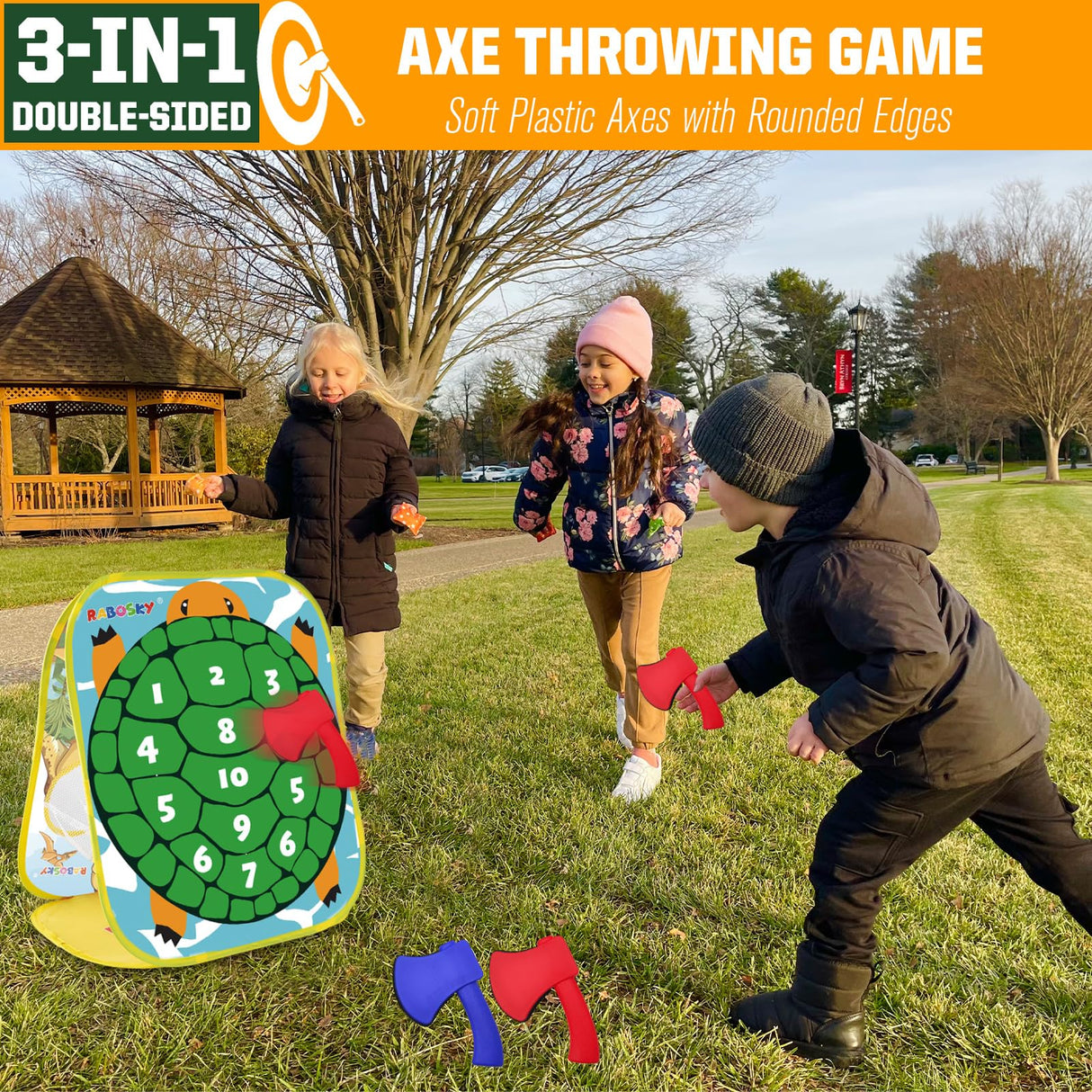 RaboSky Bean Bag Toss Game (Dinosaur 12×24)