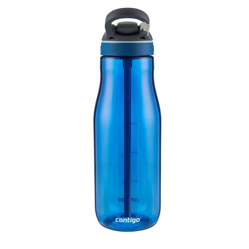 Contigo Ashland Autoseal Water Bottle with Flip-Straw | Large 720ml BPA Free Drinking Bottle | Sports Flask | Leakproof Drink Bottle | Ideal for School, Gym, Bike, Running, Hiking