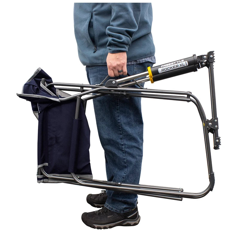 GCI Outdoor Freestyle Rocker XL Portable Folding Rocking Chair and Outdoor Camping Chair