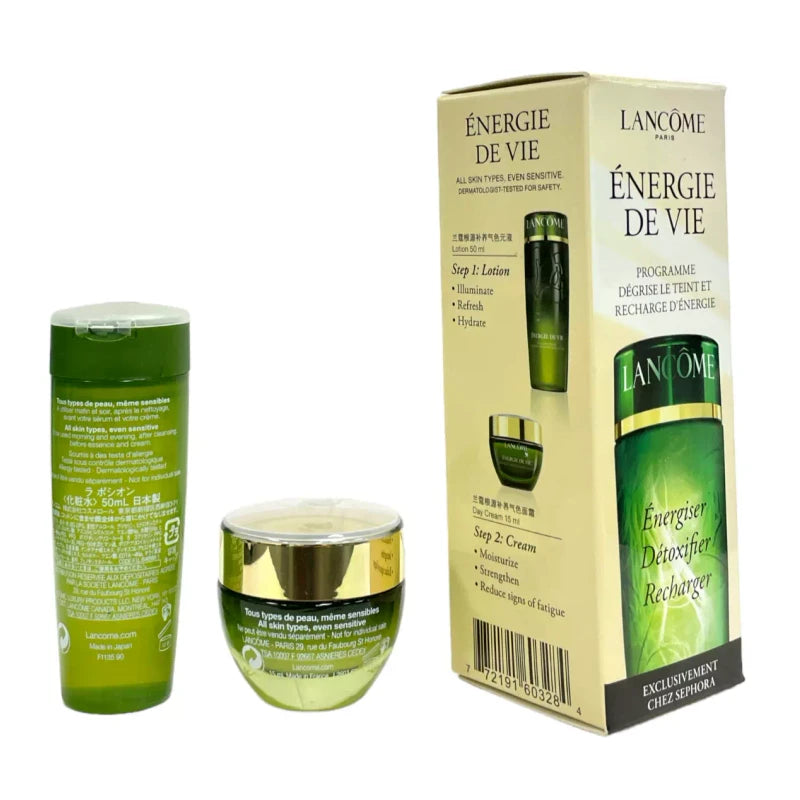 Lancôme Lancome Energie De Vie Set; Lotion & Cream (50mL | 15mL) NEW AS SEEN IN PICS