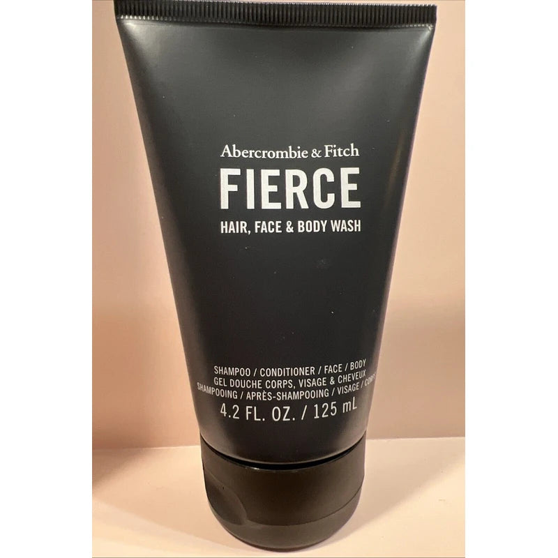 Abercrombie & Fitch Fierce Hair Face Body Wash Shower Gel 4.2 OZ A&F NEW Shampoo