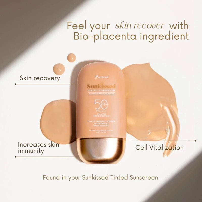 Barefaced Sunkissed TINTED Sunscreen SPF 50 PA++++, 50g