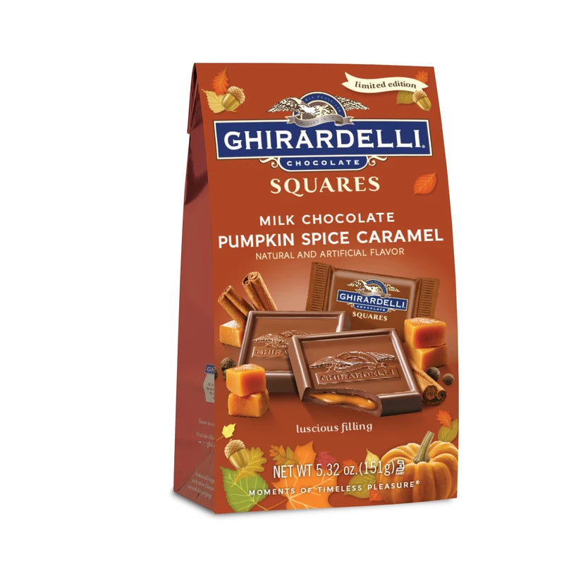 Ghirardelli Fall Pumpkin Spice Caramel Medium Bag, Pumpkin Spice Carmel, 5.3 Ounce