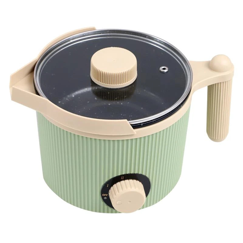 TOAUTO 1.5L Handheld Candle Melting Pot Small Wax Melting Pot with Easy Pour Spout, Two Power Levels, Easy Clean Non-Stick for DIY Crafting Beginner Green/Purple - Color: Green-1.5L