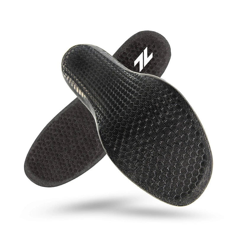 Z Liner Anti Shock Honeycomb Insole/Shock Absorption/Antibacterial/Breathable/Arch Support/Orthopedic/No Glue Needed/Washable I Relieves Plantar Fasciitis, Lower Back and Knee Pain (31cm)