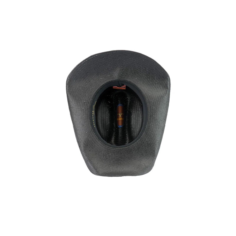 Bullhide Mc Graw - Shapeable Panama Straw Cowboy Hat (X-Large) Black