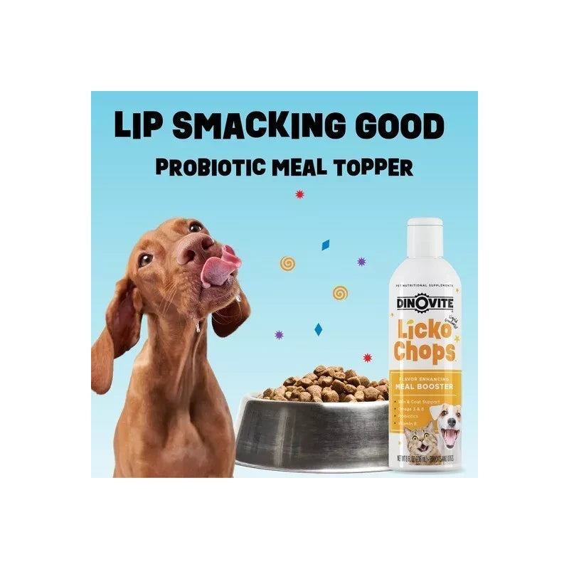 Dinovite LickOchops Omega Fatty Acid & Nutrient Supplement for Cats – 3 Pack