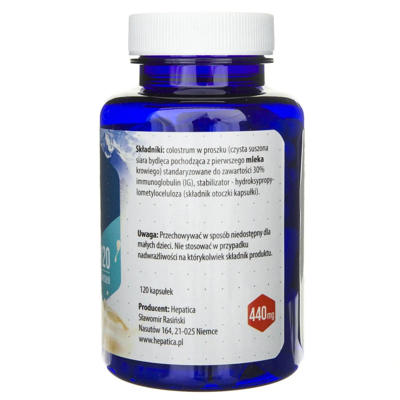 Hepatica Bovine Colostrum 120 Capsules