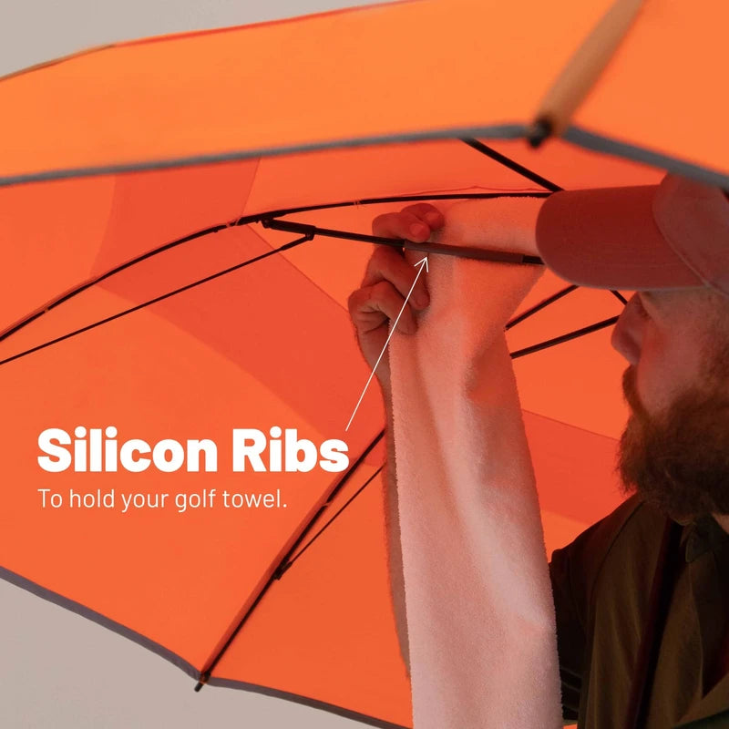 Weatherman Umbrella - Folds of Honor Golf Lite Umbrella Extra Large Big Oversize Windproof for Golf Bag Push Cart w/ UV Protection - Waterproof Heavy Duty Umbrellas for Rain Sun for Men Women - Resists Up to 55 MPH Winds - Patriotic Umbrella (Liberty, 66