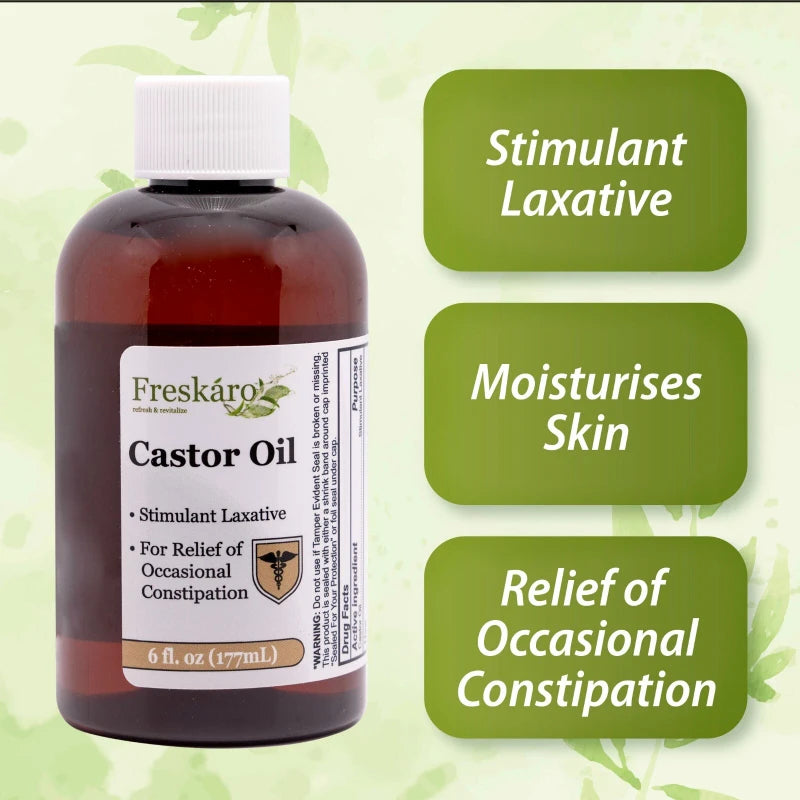 Castor Oil 100% Pure Boost Hair Growth , Immune System Booster, Oral Solution