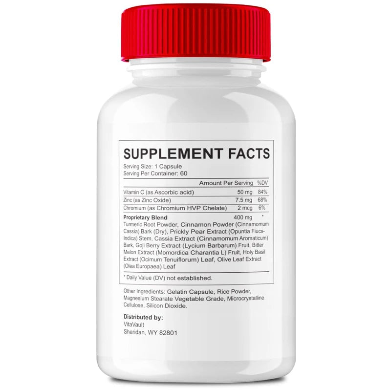Vitavault Gluco Refresh Capsules, GlucoRefresh Support Supplement Pills - Maximum Strength, Gluco Refresh Health & Wellness Capsules, GlucoRefresh All Natural Formula Pills Reviews (2 Pack)