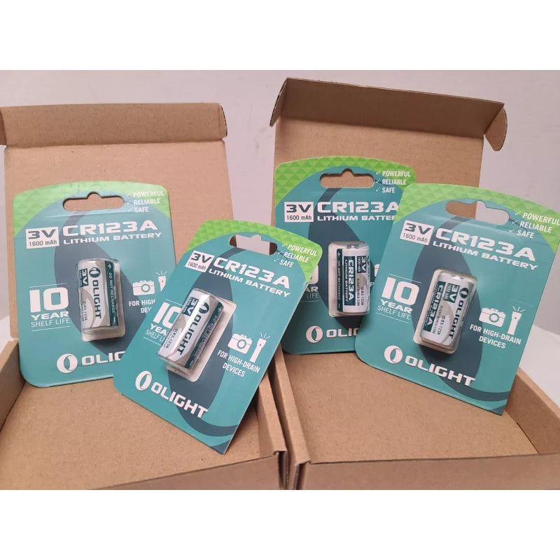 Olight OLIGHT CR123A Lithium-Ion Batteries" SET OF 4 1600mAh