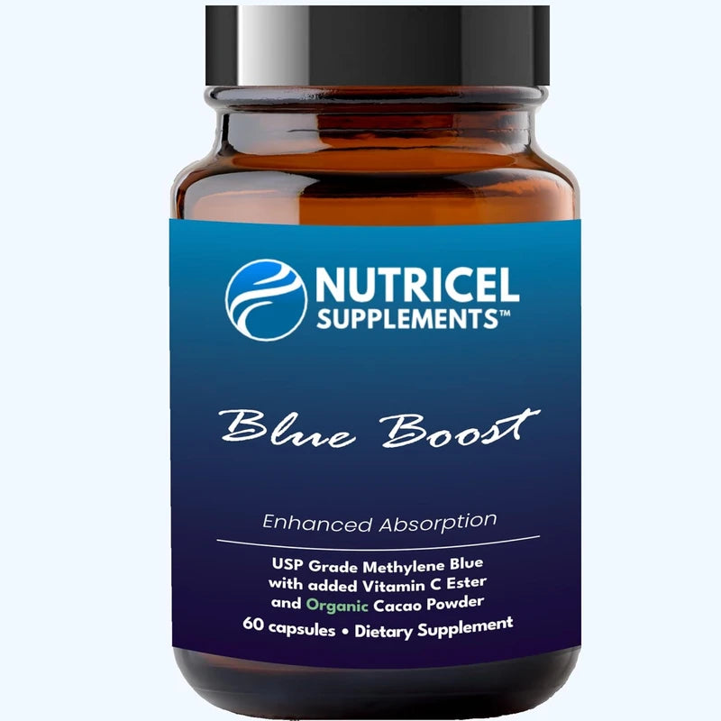 Methylene Blue (USP Grade) Supplements, Capsule Form, with Added Vitamin C Ester for Enhanced Absorption, Brain Supplement with ATP Fuel for Memory, Focus, Clarity, Cognition, Energy