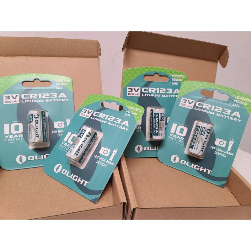 Olight OLIGHT CR123A Lithium-Ion Batteries" SET OF 4 1600mAh