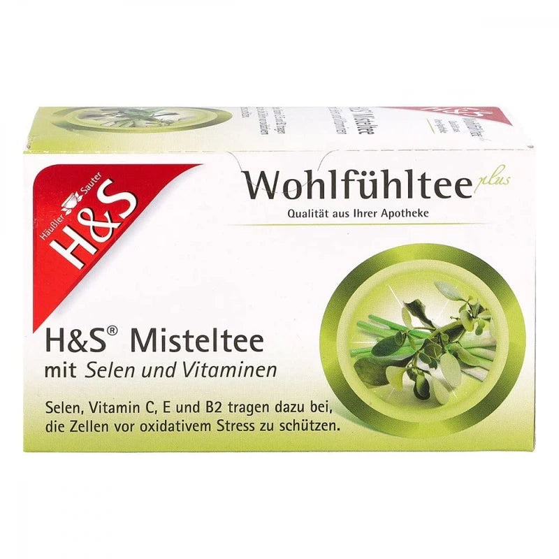 H&S Mistletoe Tea with Selenium and Vitamin Filter Bag, 20 x 2 g