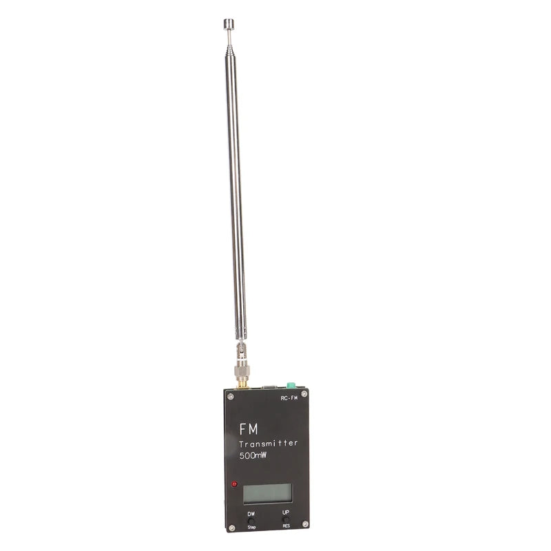 2000M FM Transmitter Professional Long Range 76‑108Mhz 0.5W 500mW Stereo Transmitter Module with Digital LCD Display