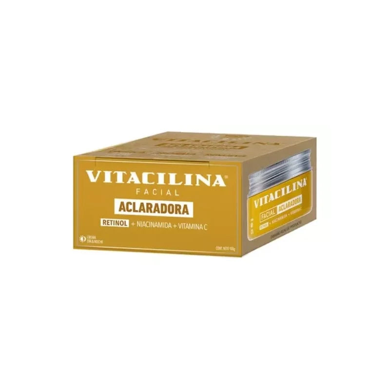 Vitacilina Facial Crema Aclaradora Retinol Día Noche 100gr Momento De Aplicación Día/noche Tipo De Piel Todo Tipo De Piel