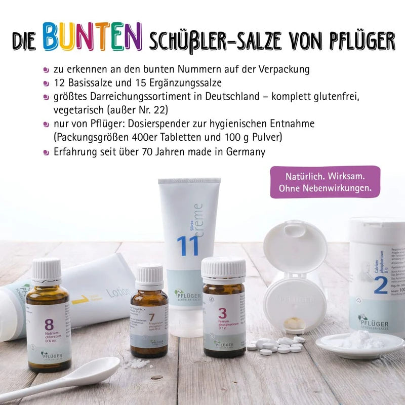 PFLÜGER Schüßler Salts No. 27 Potassium Bichromicum D6 - 400 Tablets - The Supplement for Cell Regeneration - Gluten-Free