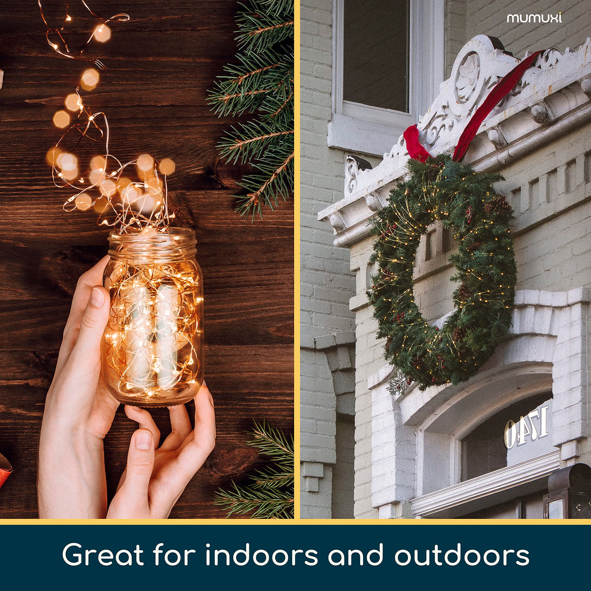 MUMUXI 24 Pack 7.2ft Fairy Lights Battery Operated String Lights, 20 Mini Battery Powered LEDs for Centerpiece Table Decorations, Wedding Party Bedroom Mason Jar Christmas, Warm White