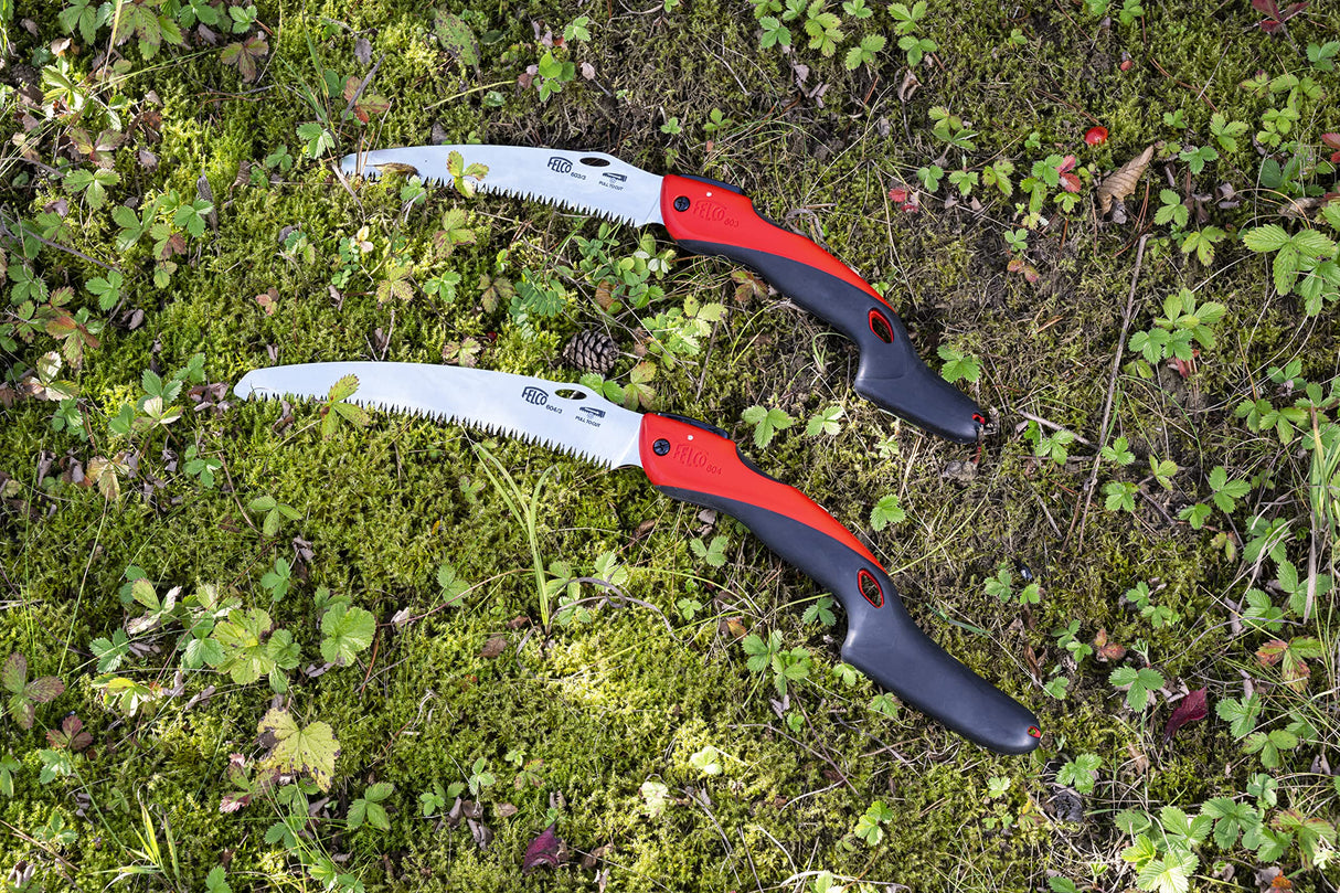 FELCO 603 Folding Pruning Saw – Curved Pull-Stroke Saw for Tree Trimming & Elevated Cut | Tree Branch Cutter | Folding Handsaw with Chrome-Plated 8" Blade, Non-Slip Handle, Blade Lock, Swiss Precision