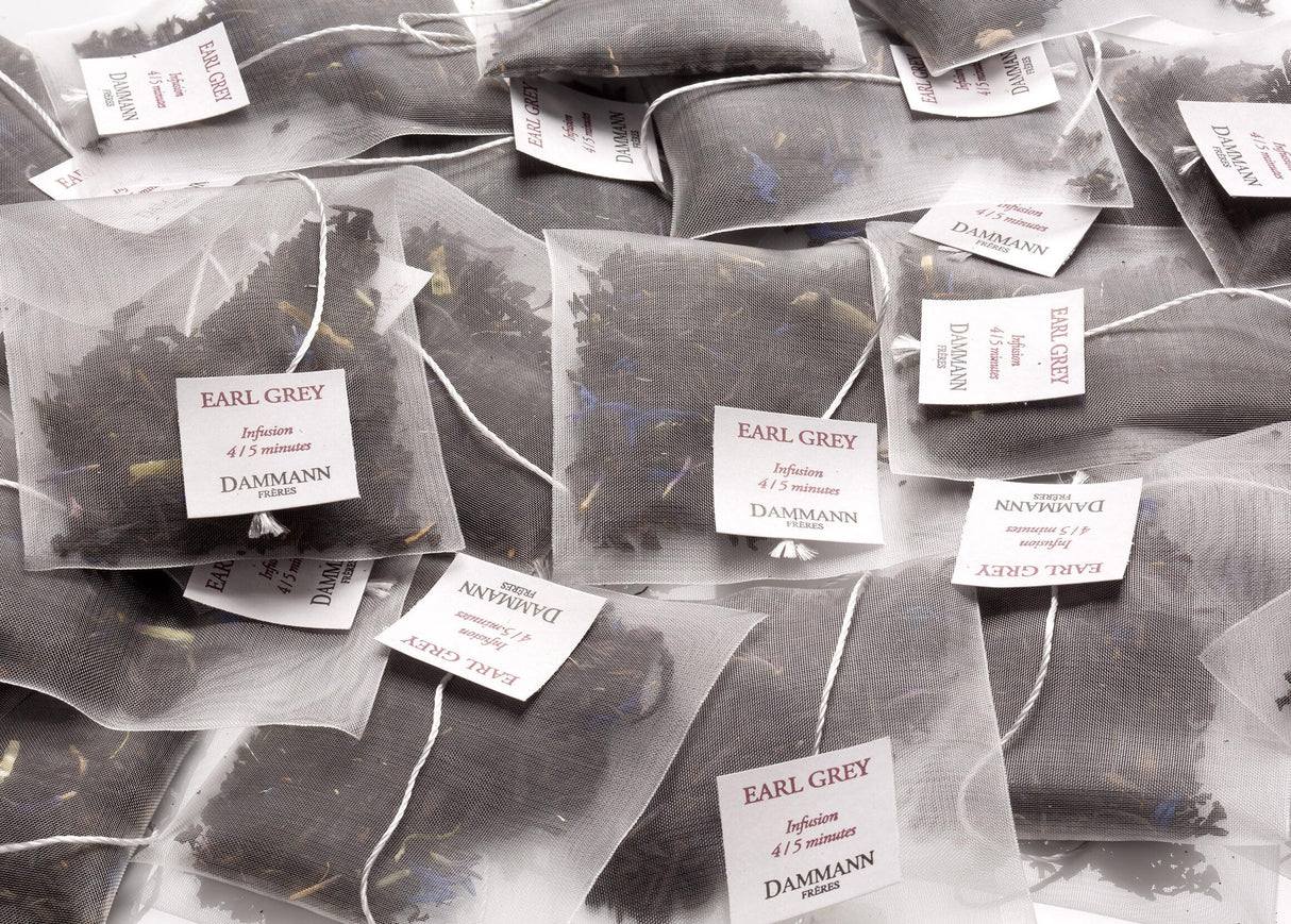 Dammann Freres Sachets, Earl Grey Tea Bags, Premium Gourmet French Black And Citrus Infused Tea, 25 Count (Single Pack)