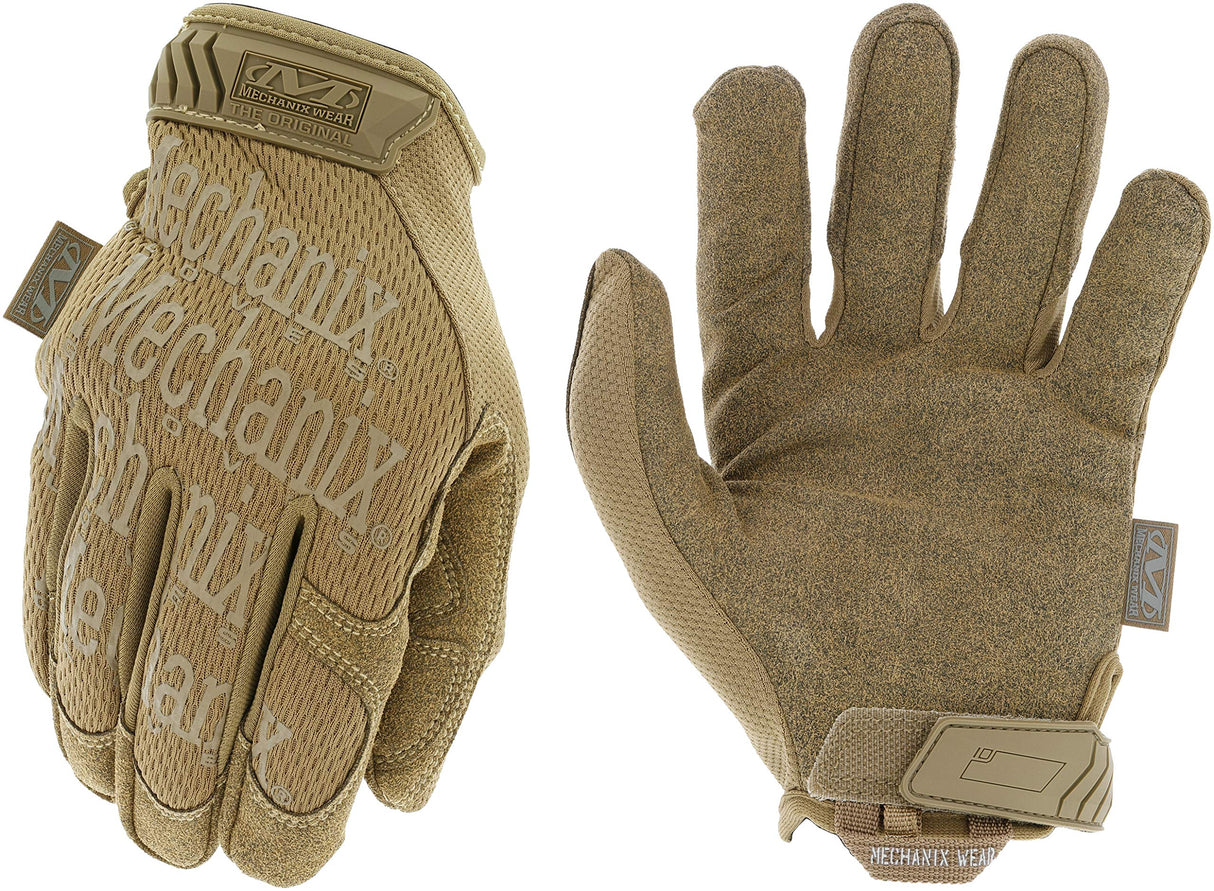 Mechanix Wear: The Original Coyote Tactical Work Gloves with Secure Fit, Flexible Grip for Multi-purpose Use, Durable Touchscreen Safety Gloves for Men (Large, Coyote Brown)