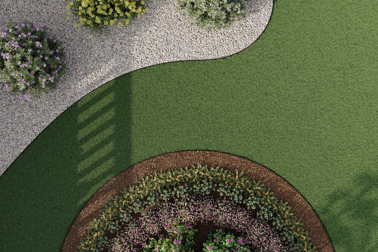 EasyFlex 4-Inch Composite Landscape Edging Kit, 40-Foot, Black