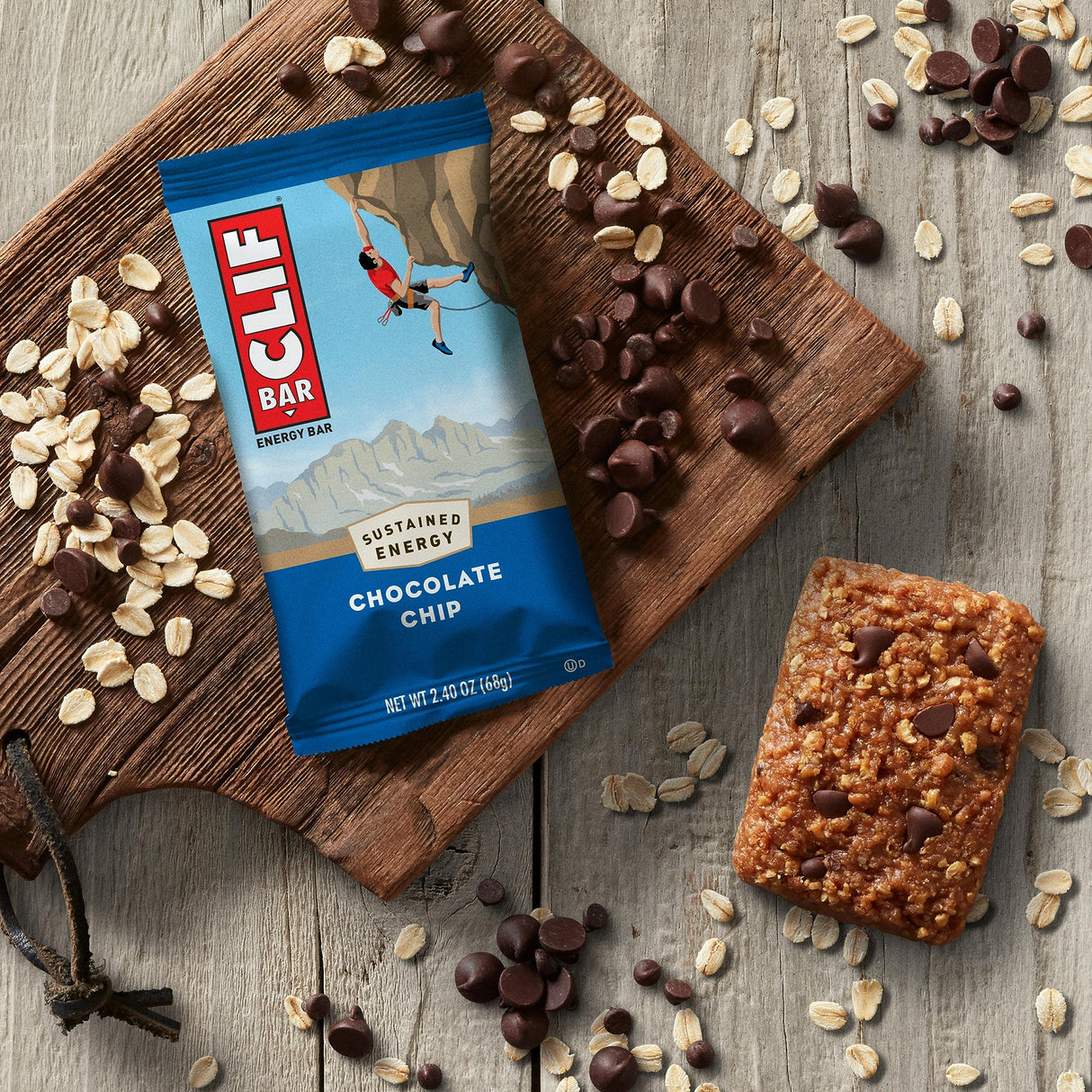 CLIF BAR - Protein Bars - Chocolate Chip - Made with Organic Oats - Energy Bars - Non-GMO - (15 Pack)