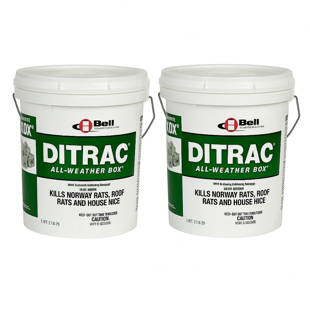 2 Pack Ditrac All-Weather Blox Bell Labs Rat Poison/Bait