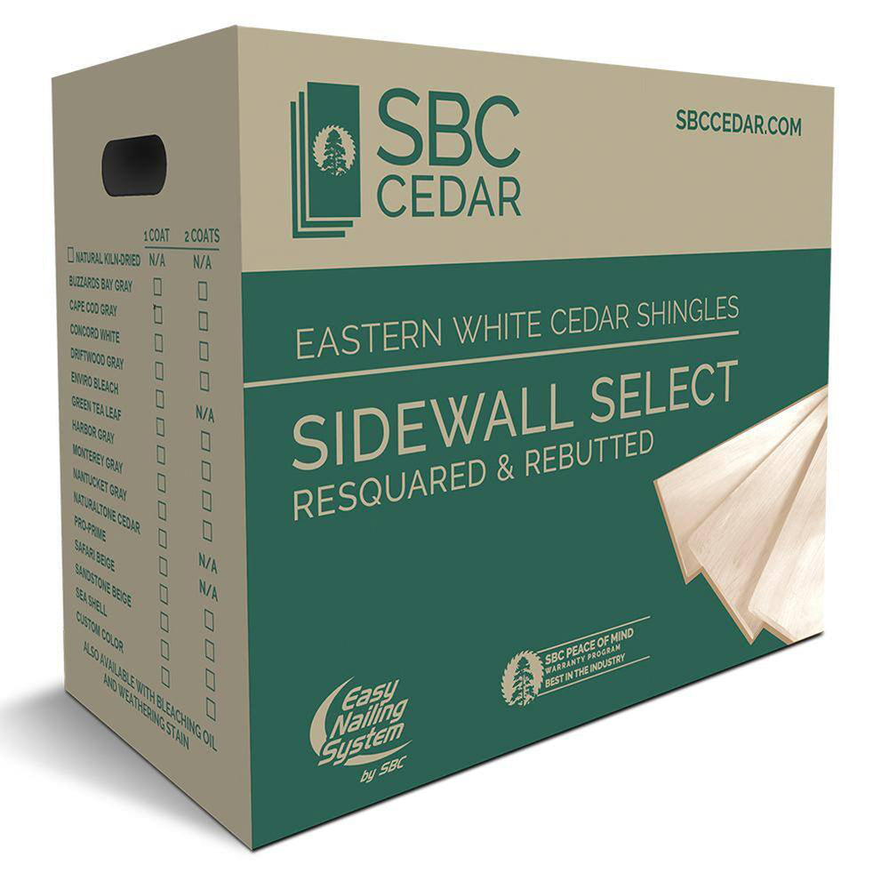 Kiln-dried White Cedar Siding Shingles