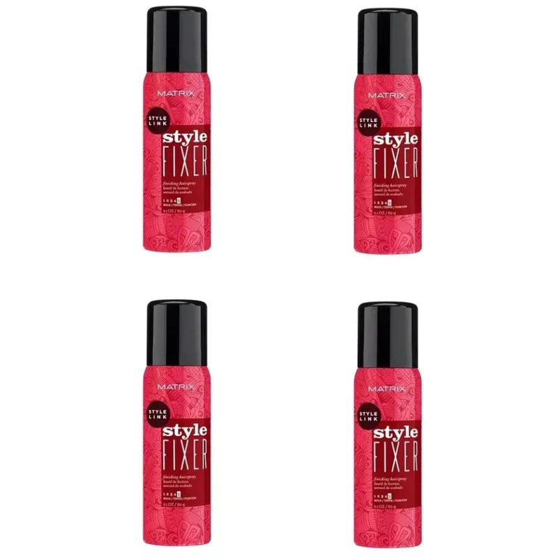 Matrix Style Link Style Fixer Finishing Hairspray 2.1 oz 4 PACK Travel Size Cans