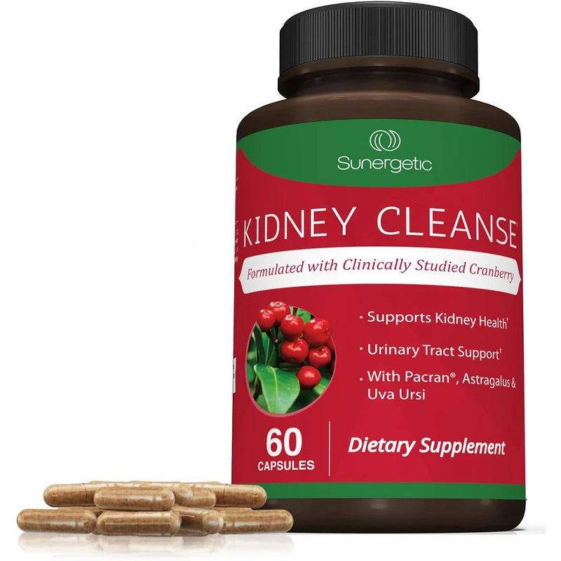 Kidney Cleanse Supplement-Kidney Support Formula With Cranberry - 60 Capsules