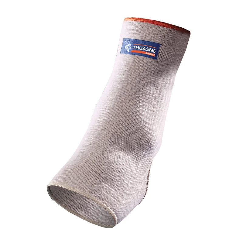 Open ankle support for sport (Mild ankle sprains. Chronic ankle instability. Resumption of sporting activities following ankle sprains and injuries.) White/orange - Size M (24-26 cm)