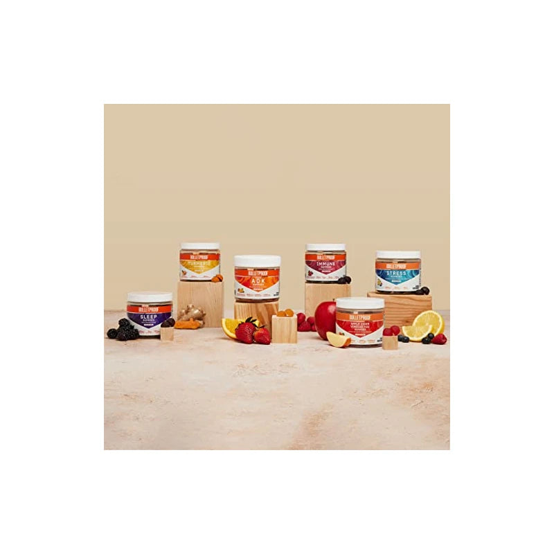 Bulletproof Sugar-Free Peach Ginger Turmeric Gummies, 60 Count, Keto Supplement for Joint and Inflammation Response Support