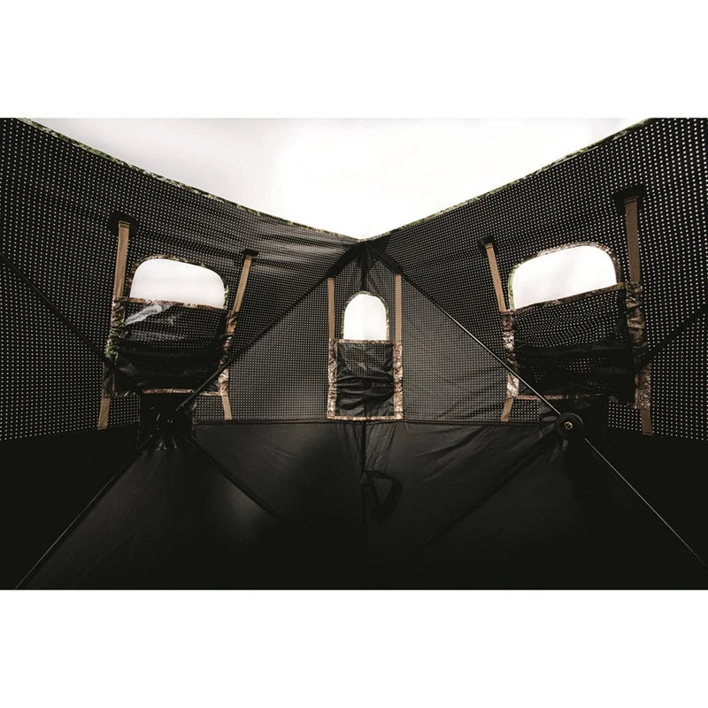 Guide Gear Dual Hub Turkey Hunting Ground Blind, 1-2 Person Tent, Duck, Deer Hunting Gear Equipment Accessories, 36"x 36" RT APX