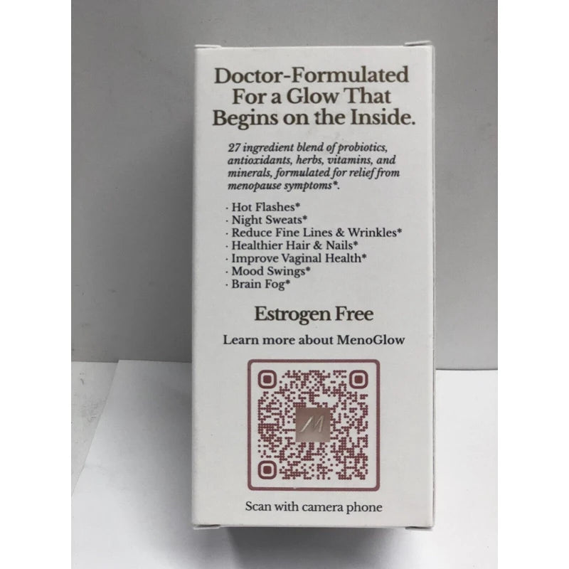 0.1 fl oz MENOLABS Menoglow Menopause Relief Plus Probiotics Supplement 60ct EXP 06/24