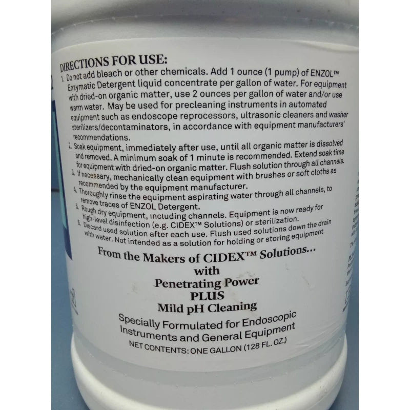 ASP (1 Gallon) ASP Enzol Enzymatic Detergent Liquid REF 2252 EXP:05-31-2026